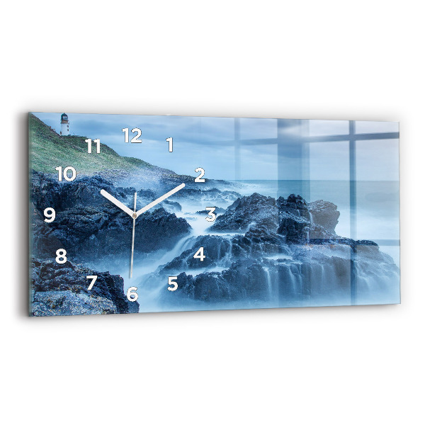 Horizontal wall clock Lighthouse