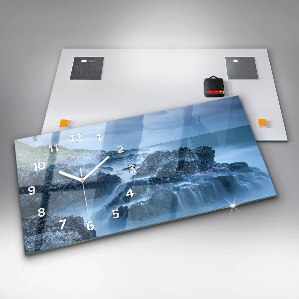 Horizontal wall clock Lighthouse