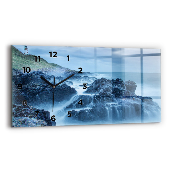 Horizontal wall clock Lighthouse