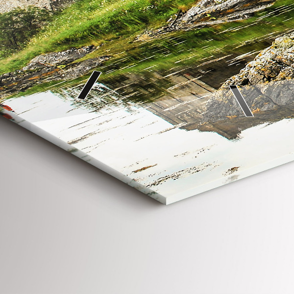 Horizontal wall clock Eilean Donan Castle Scotland