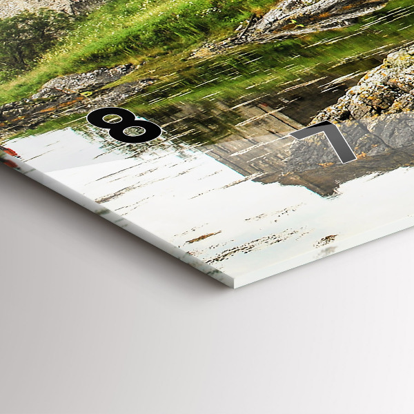 Horizontal wall clock Eilean Donan Castle Scotland