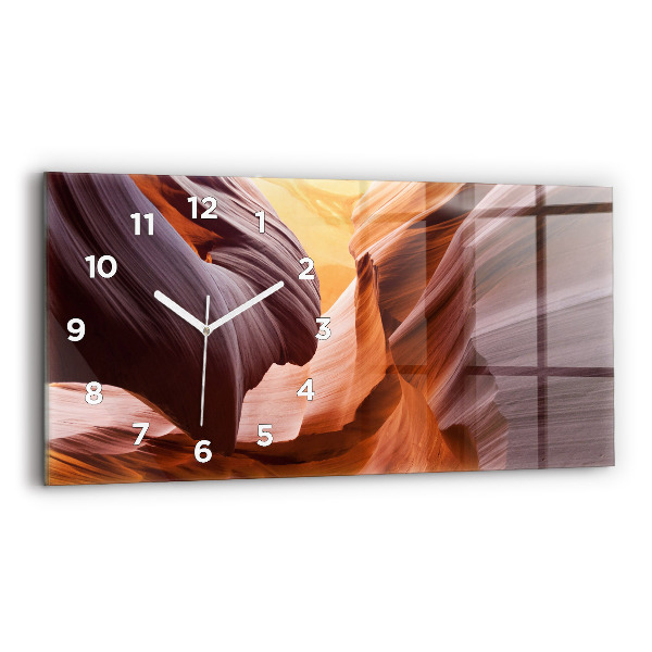 Horizontal wall clock Antelope Canyon