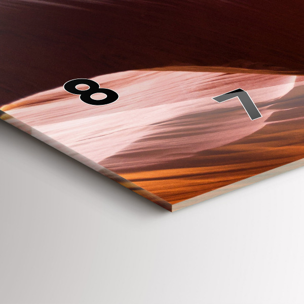 Horizontal wall clock Antelope Canyon