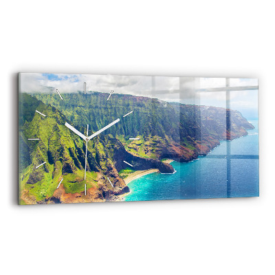 Horizontal wall clock The Sea in Hawaii