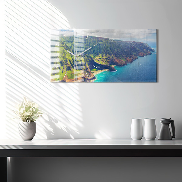 Horizontal wall clock The Sea in Hawaii