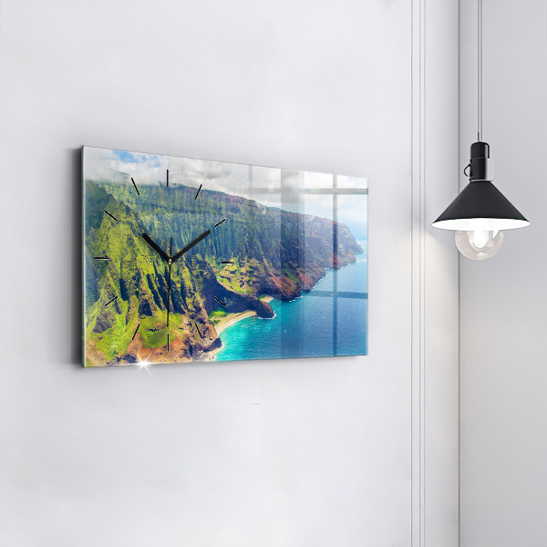 Horizontal wall clock The Sea in Hawaii