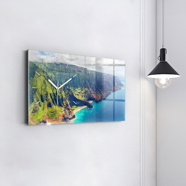 Horizontal wall clock The Sea in Hawaii