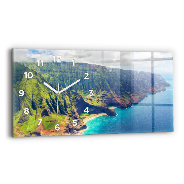 Horizontal wall clock The Sea in Hawaii