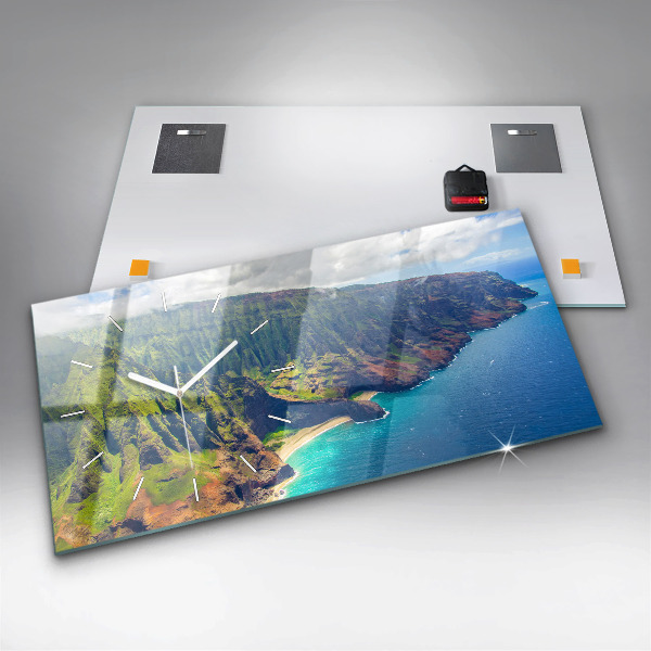 Horizontal wall clock The Sea in Hawaii