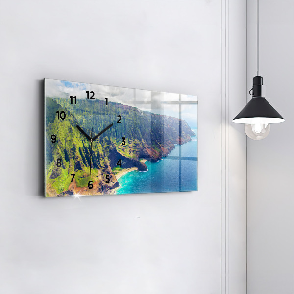 Horizontal wall clock The Sea in Hawaii