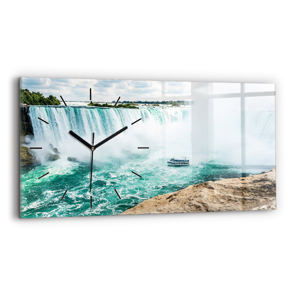 Horizontal wall clock Niagara boat