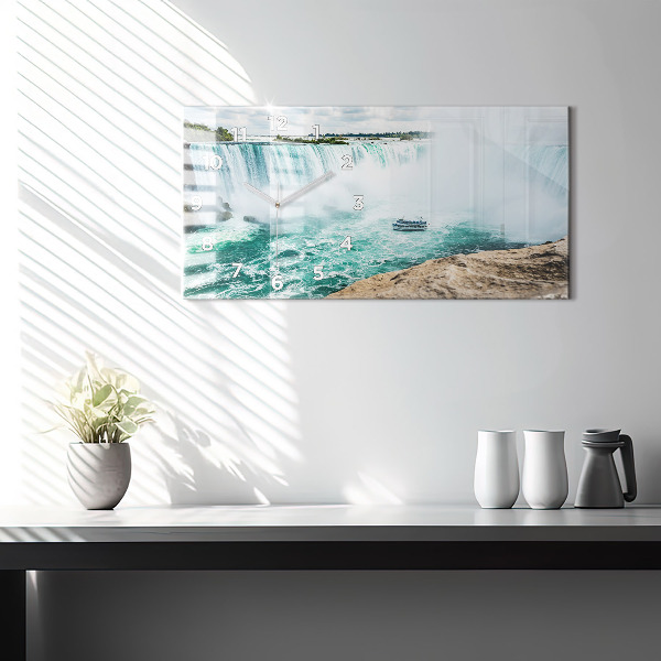 Horizontal wall clock Niagara boat