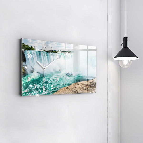 Horizontal wall clock Niagara boat