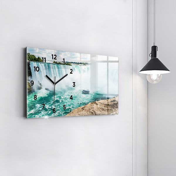 Horizontal wall clock Niagara boat