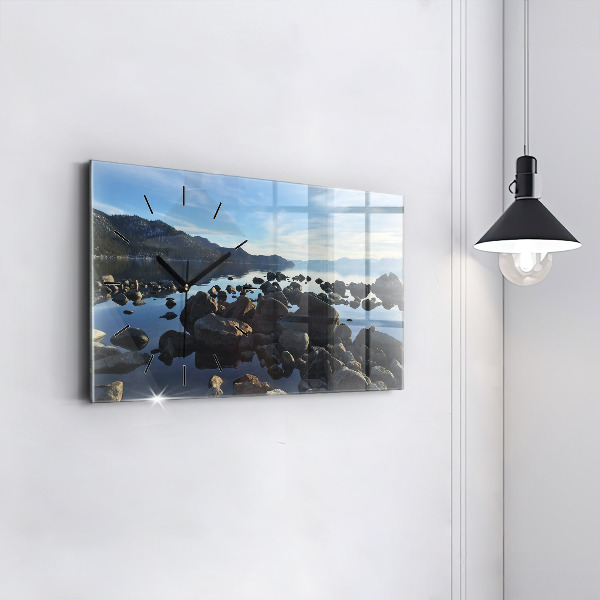 Horizontal wall clock Sea view