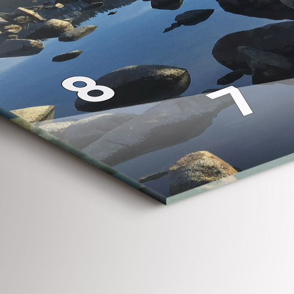 Horizontal wall clock Sea view