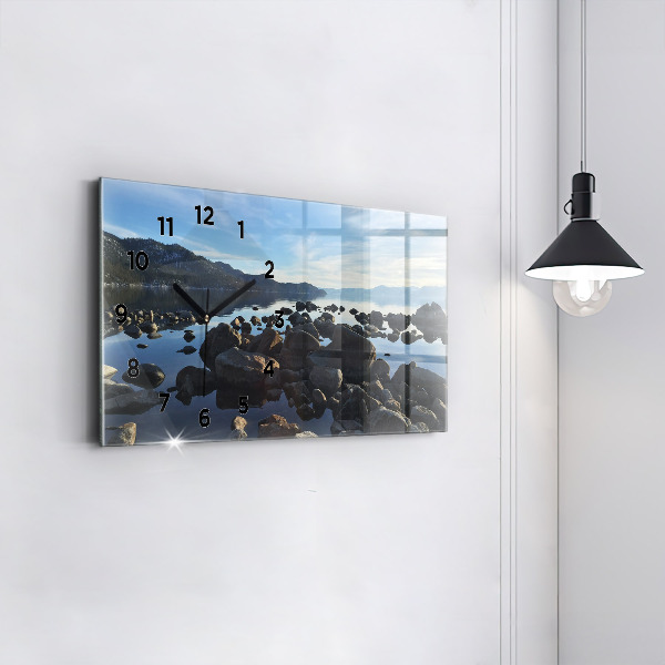 Horizontal wall clock Sea view