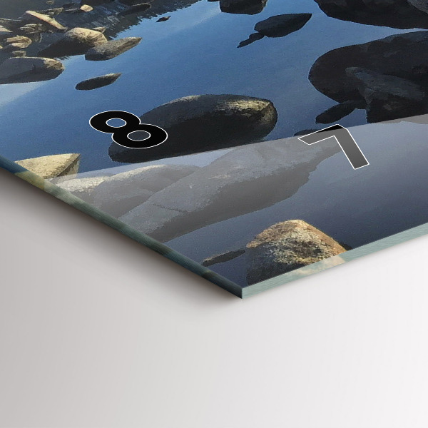 Horizontal wall clock Sea view