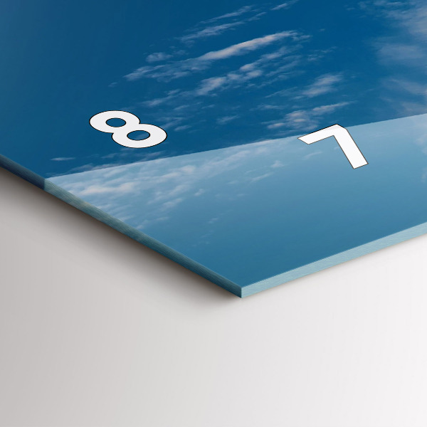 Horizontal wall clock Statue of Liberty New York