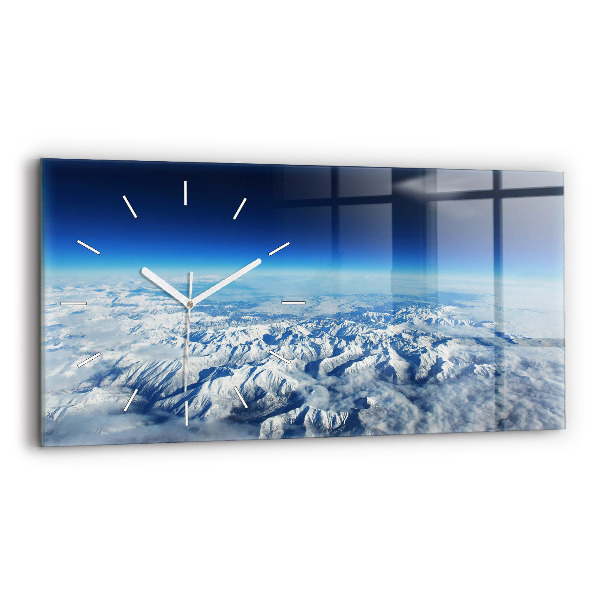Horizontal wall clock Fishing boat in port