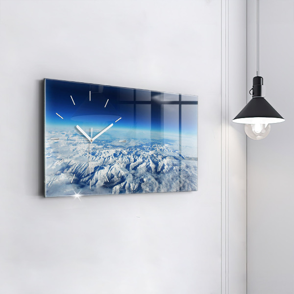 Horizontal wall clock Fishing boat in port