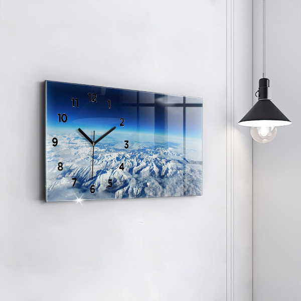 Horizontal wall clock Fishing boat in port