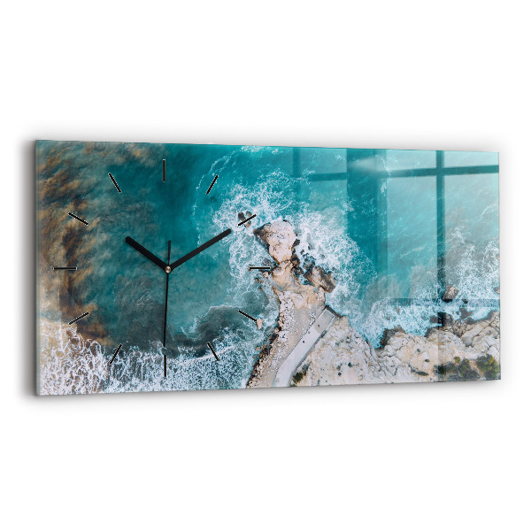 Horizontal wall clock Fjords in Costa Blanca