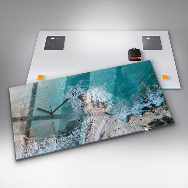 Horizontal wall clock Fjords in Costa Blanca