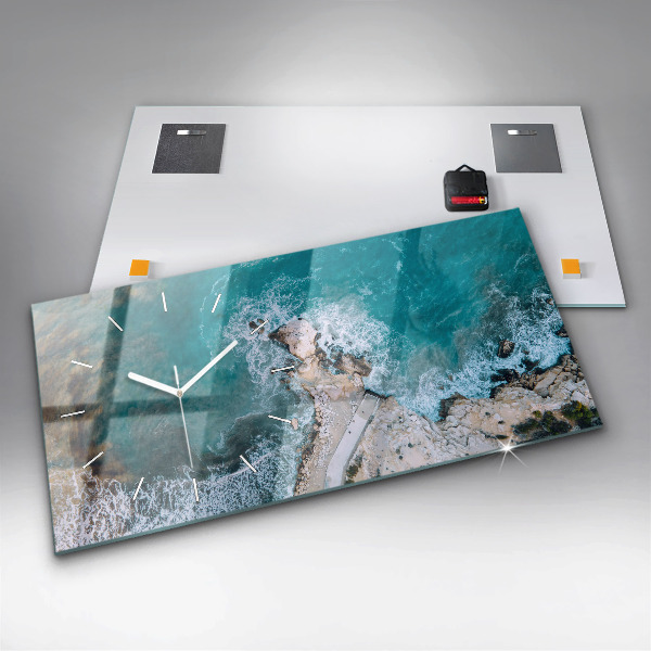 Horizontal wall clock Fjords in Costa Blanca