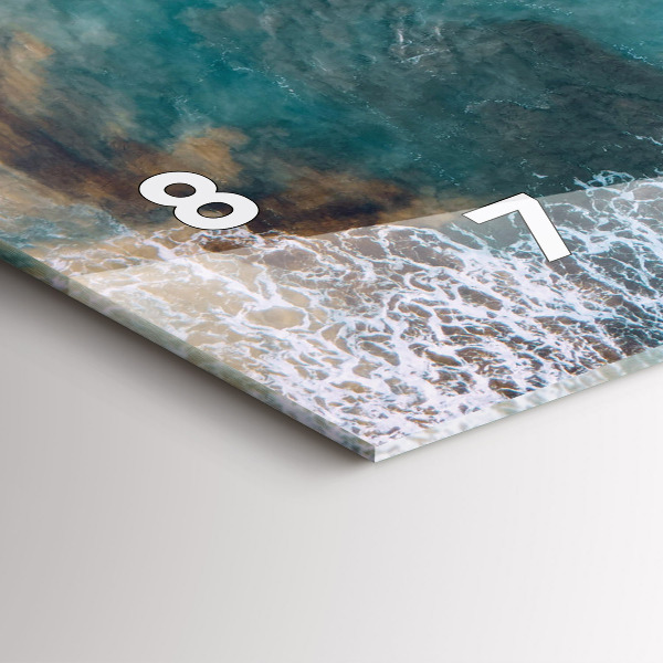 Horizontal wall clock Fjords in Costa Blanca