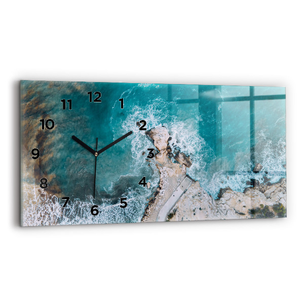 Horizontal wall clock Fjords in Costa Blanca
