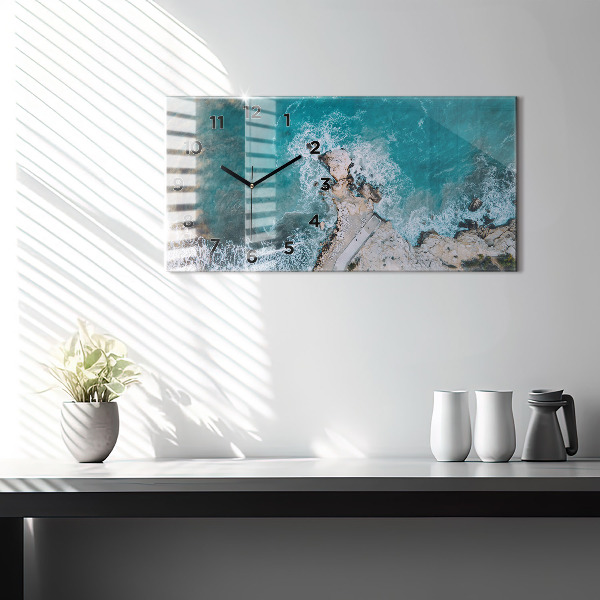 Horizontal wall clock Fjords in Costa Blanca