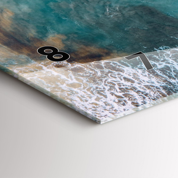 Horizontal wall clock Fjords in Costa Blanca