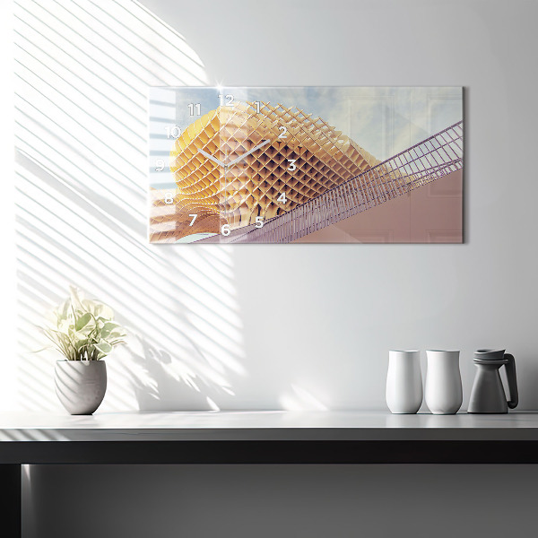 Horizontal wall clock Viewpoint in Seville