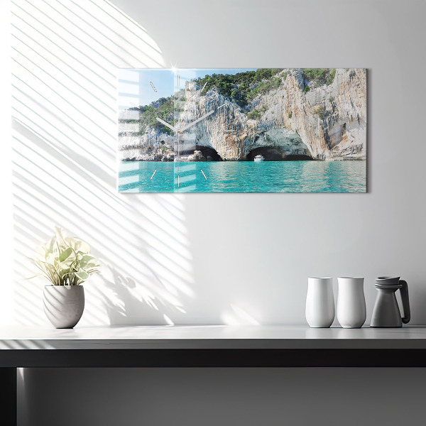 Horizontal wall clock Underwater Cave