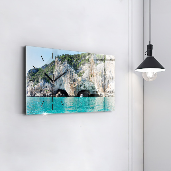 Horizontal wall clock Underwater Cave