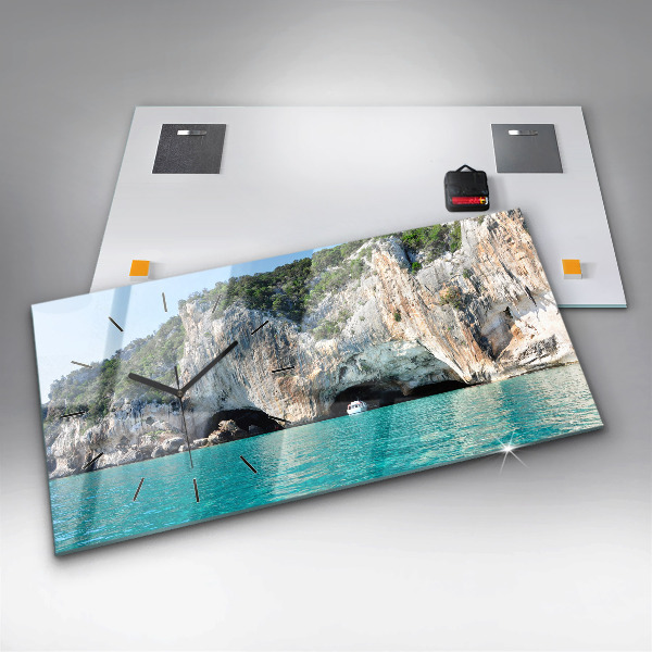 Horizontal wall clock Underwater Cave