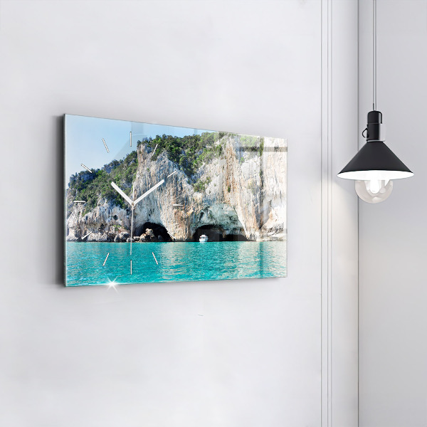Horizontal wall clock Underwater Cave