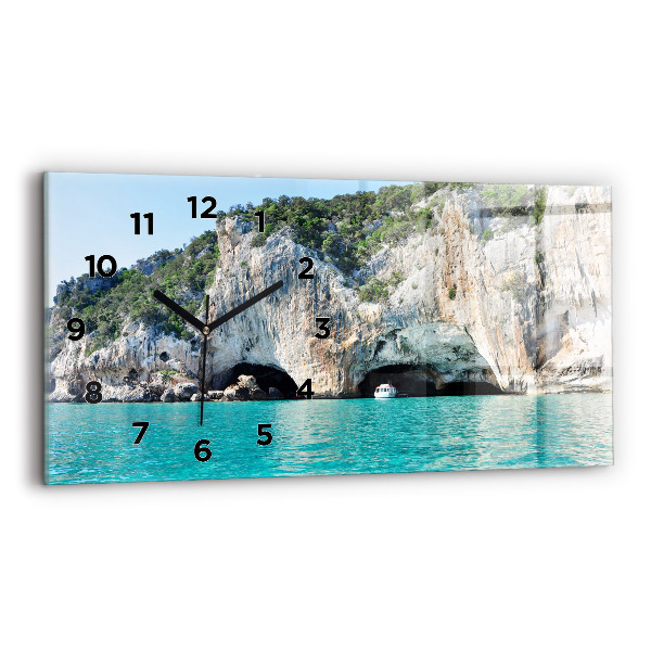 Horizontal wall clock Underwater Cave