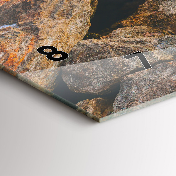 Horizontal wall clock Sea landscape