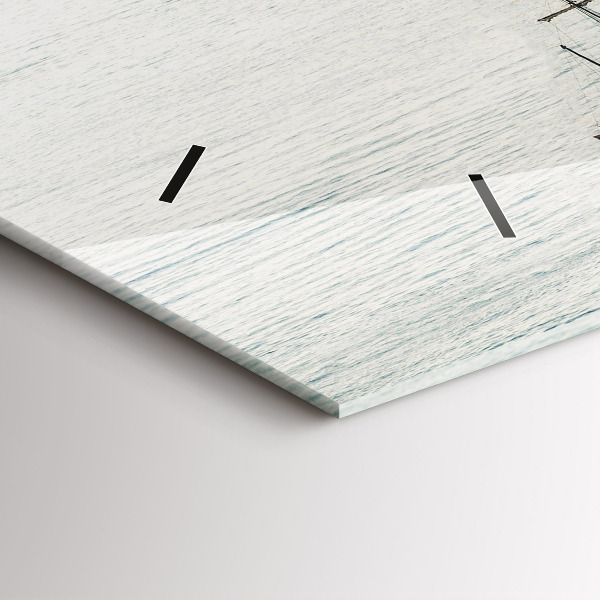 Horizontal wall clock Sailing ship in Dubrovnik