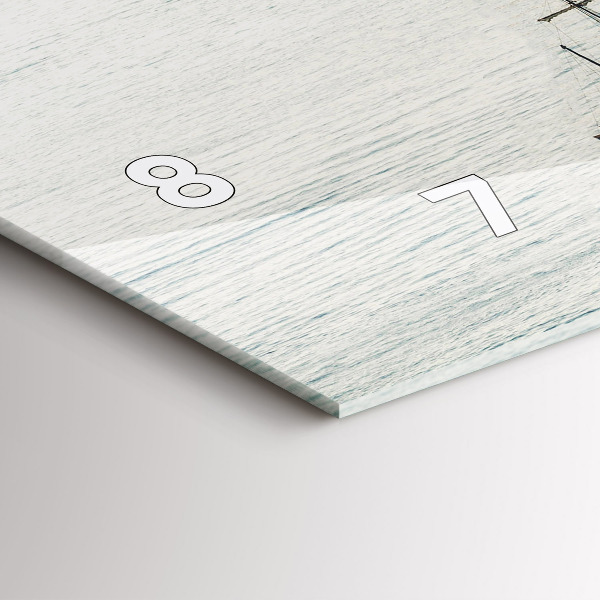 Horizontal wall clock Sailing ship in Dubrovnik