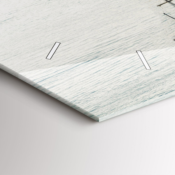 Horizontal wall clock Sailing ship in Dubrovnik