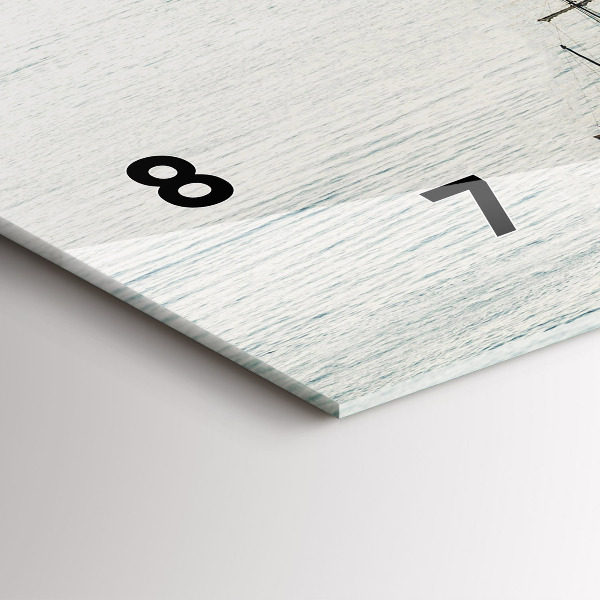 Horizontal wall clock Sailing ship in Dubrovnik