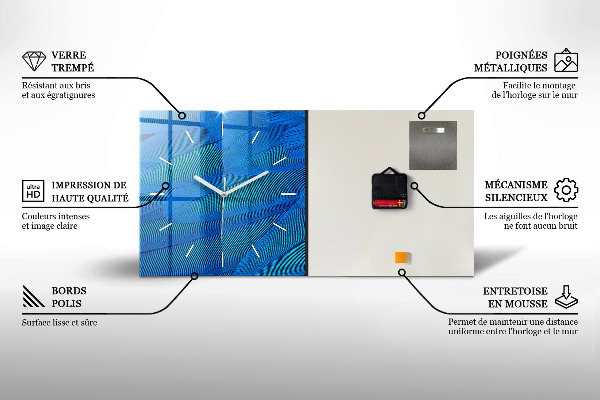 Horizontal wall clock Phuket in Thailand