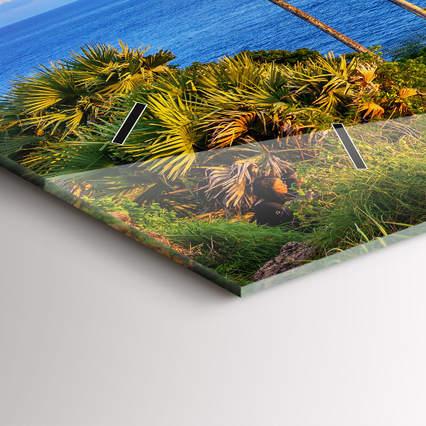 Horizontal wall clock Phuket in Thailand