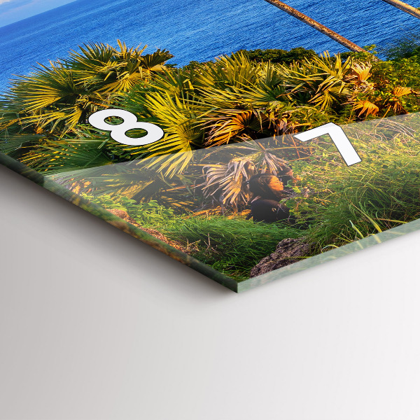 Horizontal wall clock Phuket in Thailand