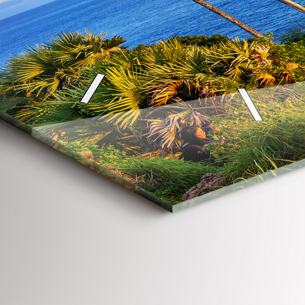 Horizontal wall clock Phuket in Thailand