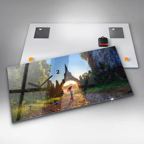 Horizontal wall clock Surat Thani Park Thailand