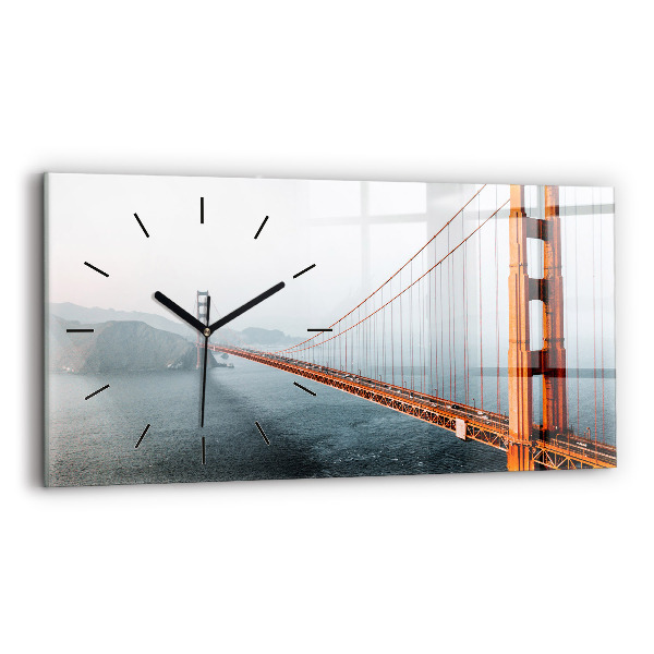 Horizontal wall clock Golden Gate Bridge